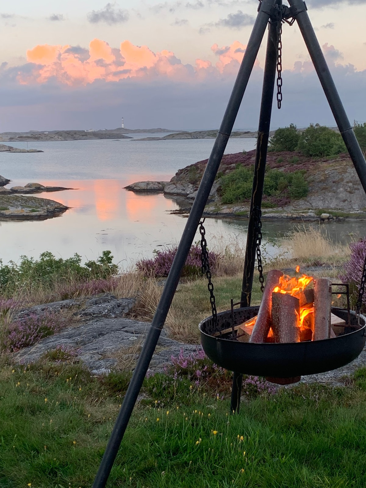 Flekkerøy风景优美的小屋