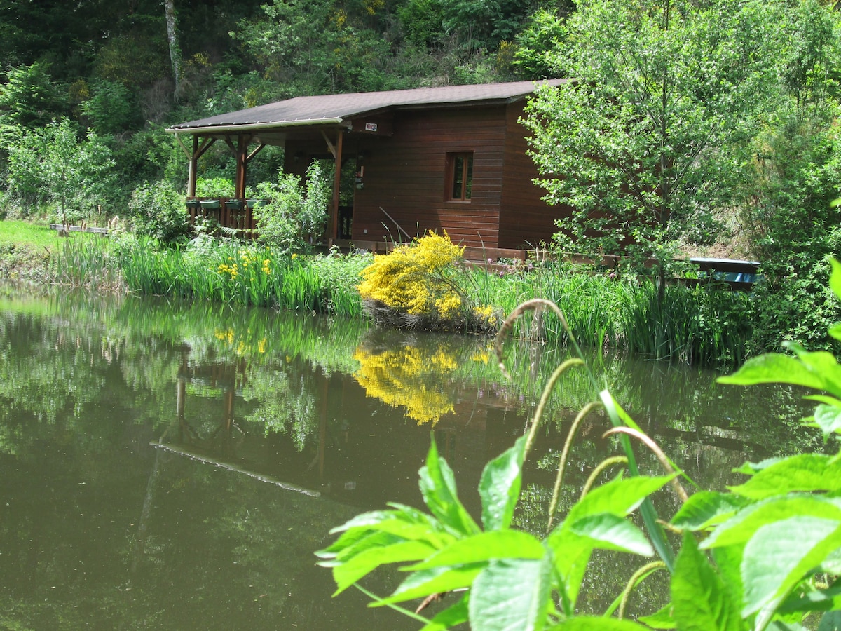 Chalet en pleine nature au bord de l'eau