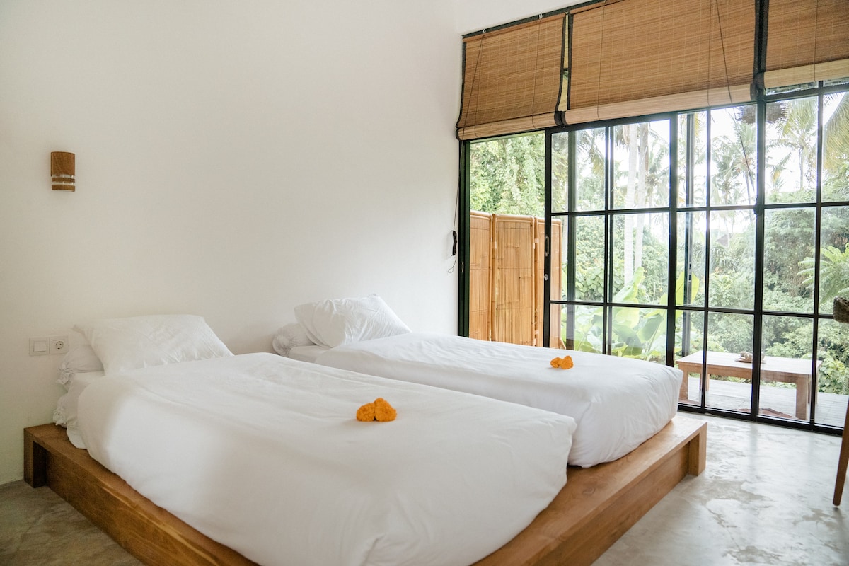 ubud jungle view twin room#3(Biznet Internet)