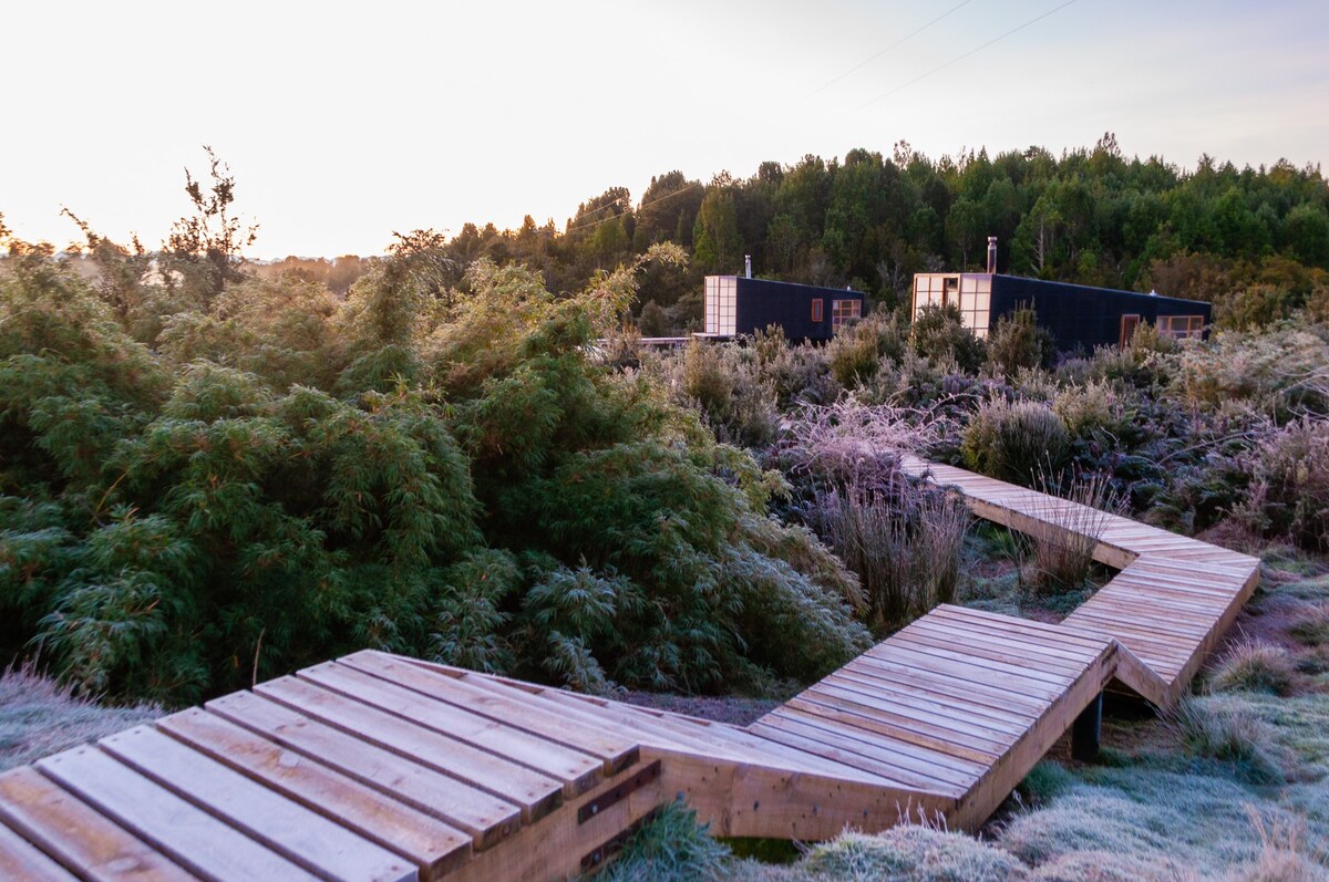 Tinyhouse Pichi II - vida lenta en Patagonia Costa