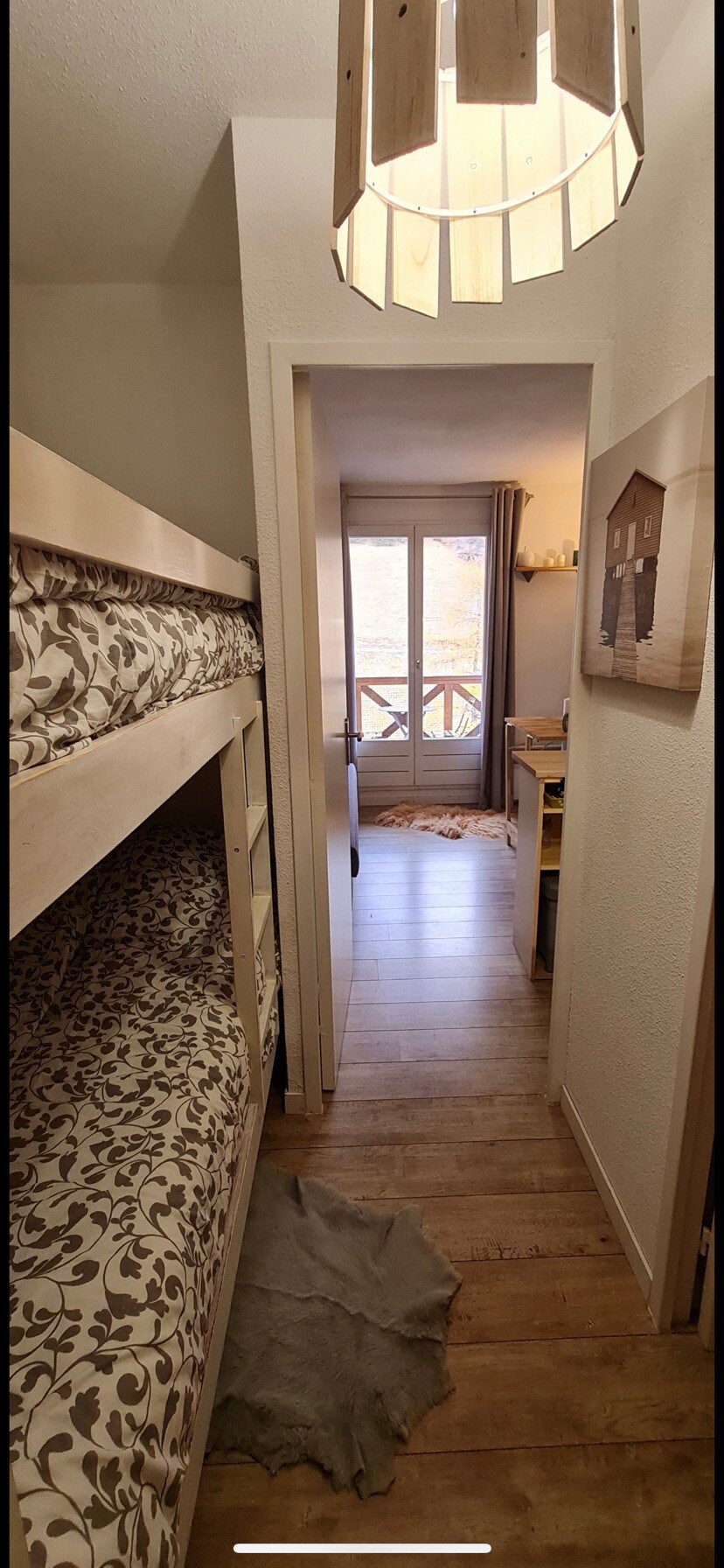 适合4人入住的单间公寓，位于La Foux d 'Allos