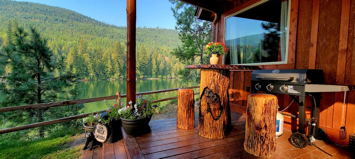 Whispering Pines on the Kootenai, riverfront cabin