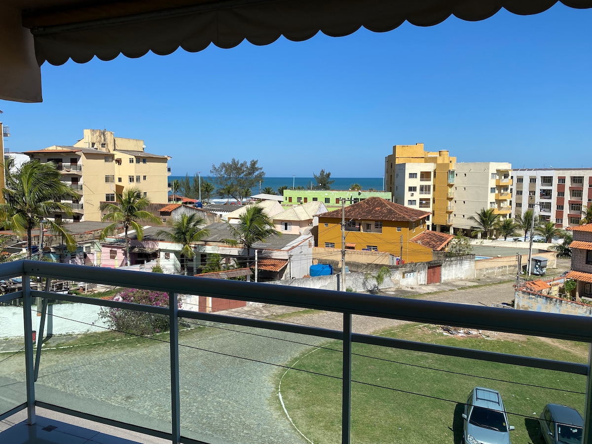 Apartamento encantador com vista para o mar