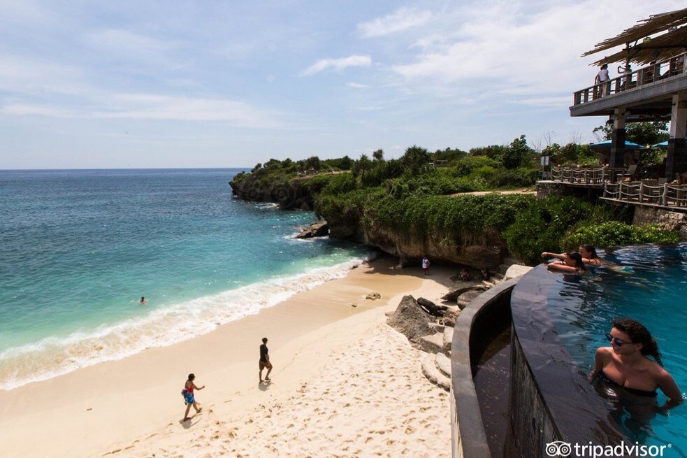 蓝梦岛（ Lembongan ）美丽的海滨小屋-花园景观