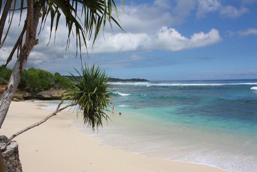 蓝梦岛（ Lembongan ）美丽的海滨小屋-花园景观