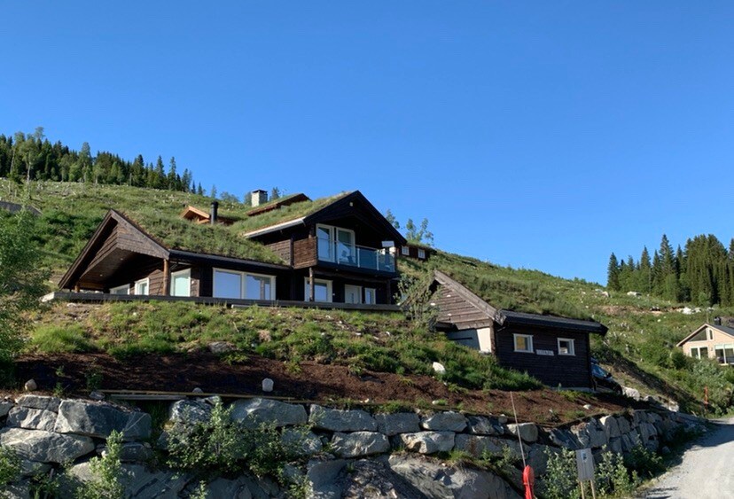 Fjelltun Lodge。现代5卧室小木屋