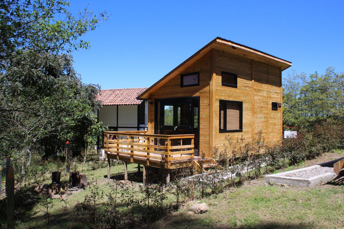 Cabin El Nido in Sesquilé, Hostel granjero。