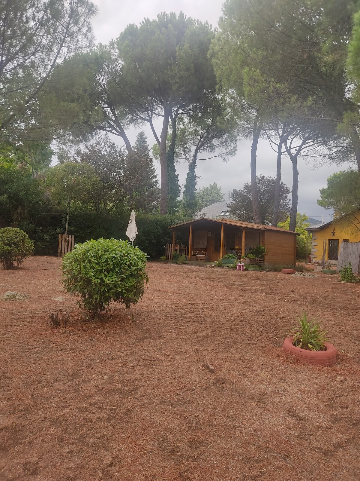 Cabaña en entorno natural, con jardín