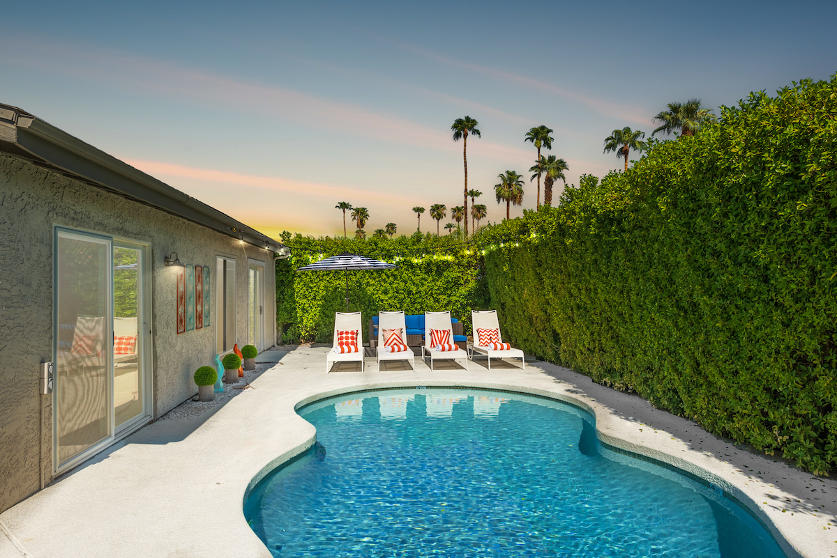度假胜地-带泳池的私人棕榈泉绿洲