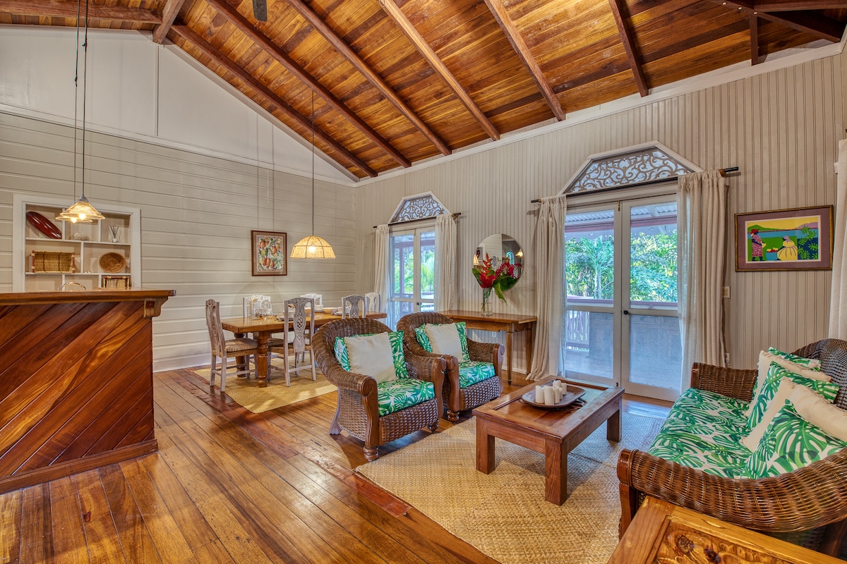 Unique Caribbean house, steps away from the beach