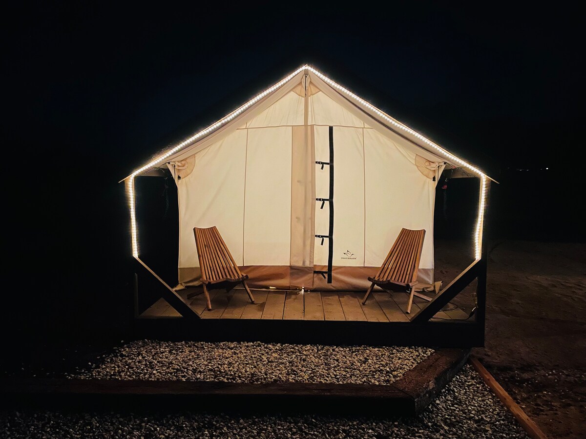 Safari Tent @ Desert Sage -南锡安，带暖气和空调