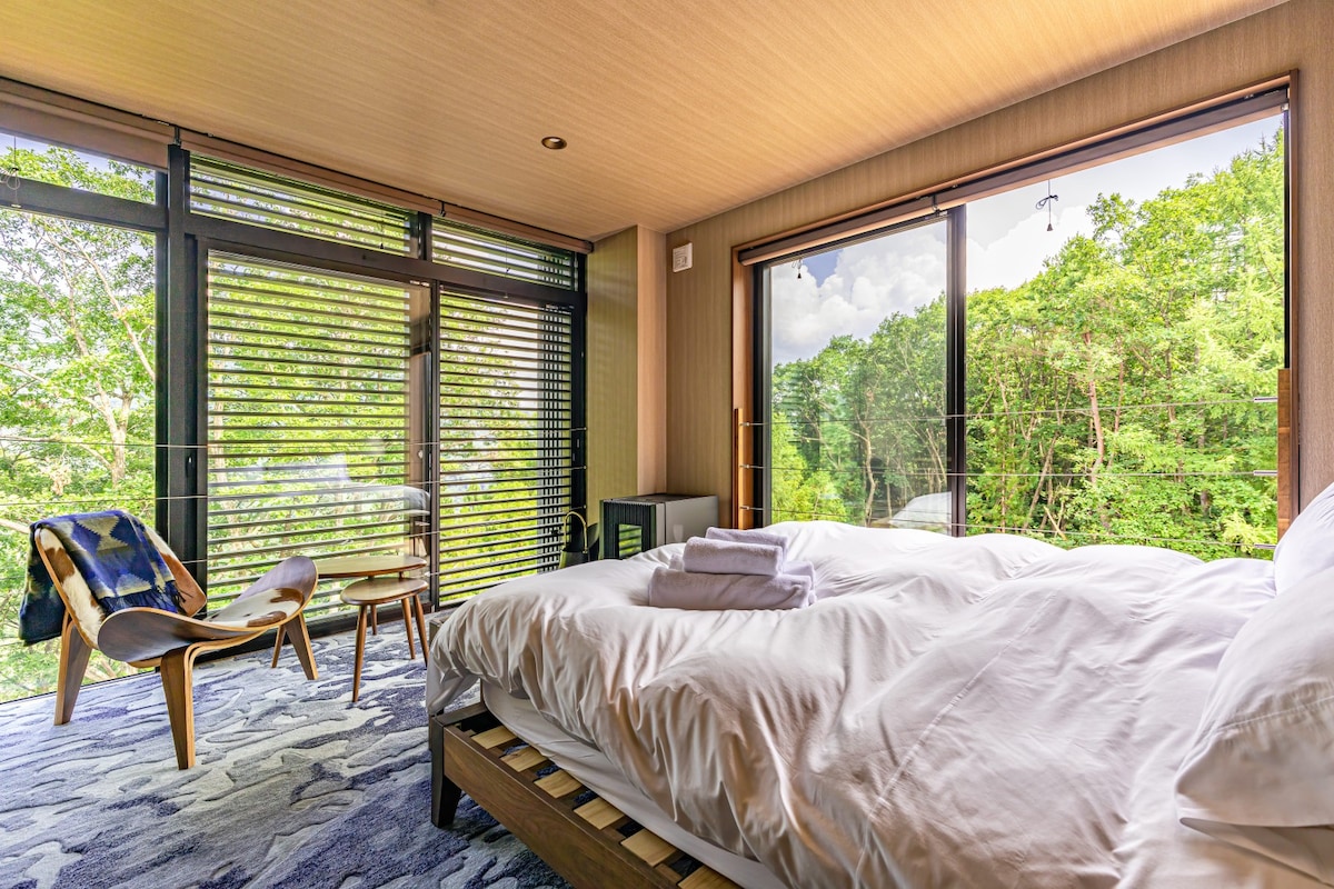 白马和田野度假村（ Hakuba 's Wadano Resort ）区域的整栋3卧室别墅，设有3层楼的Rugu Jower