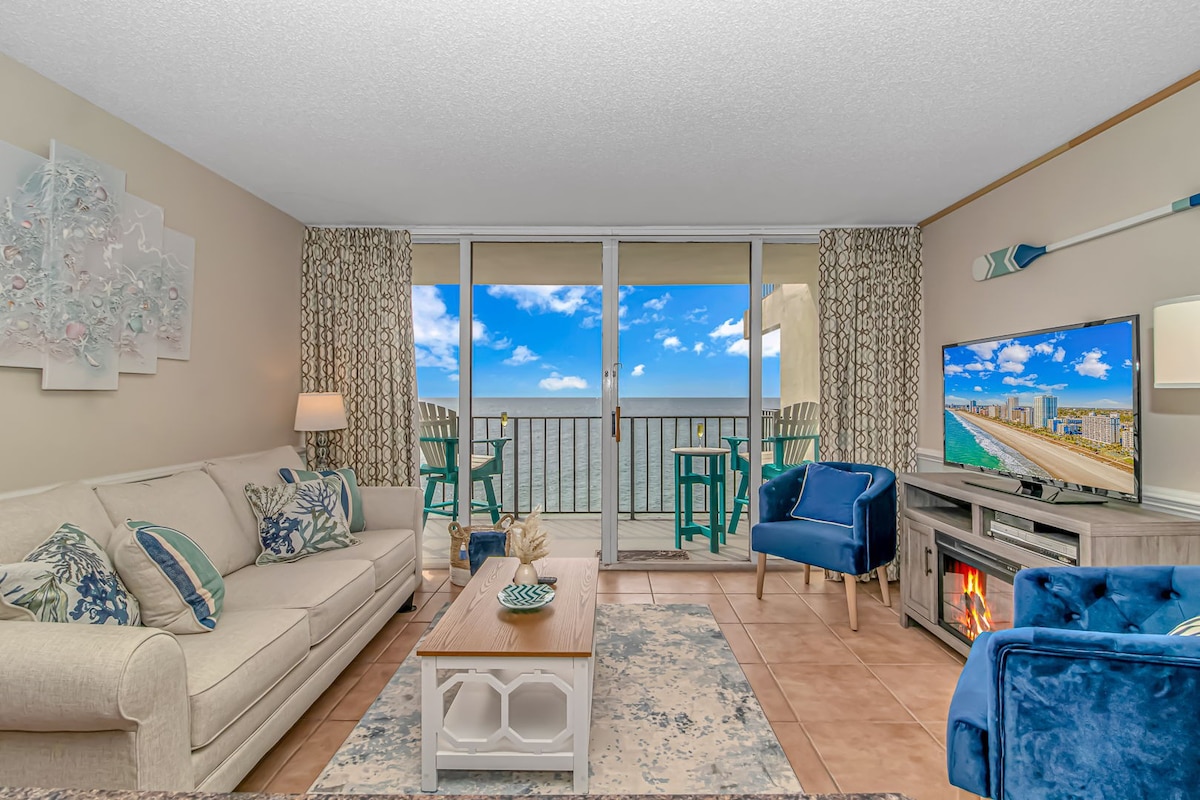 舒适的2卧海滨公寓-距离海滩仅几步之遥！