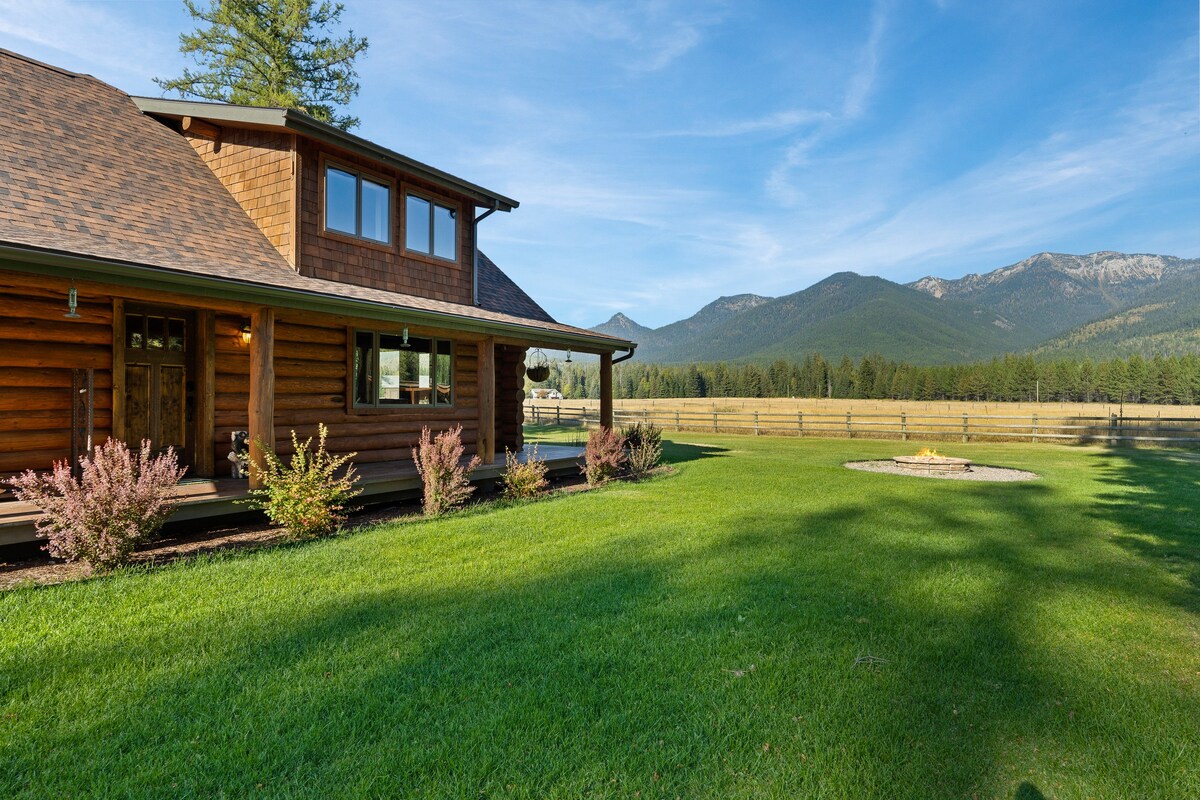 蒙大拿州豪华小木屋，可欣赏壮丽的山景