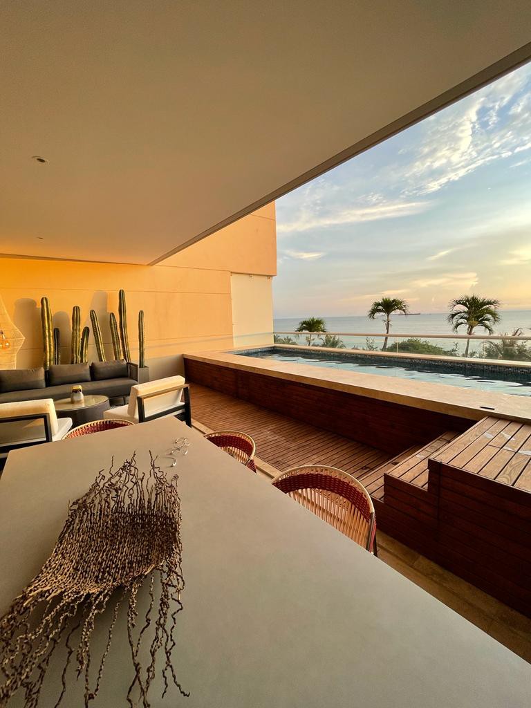Luxury beachfront condo with private pool