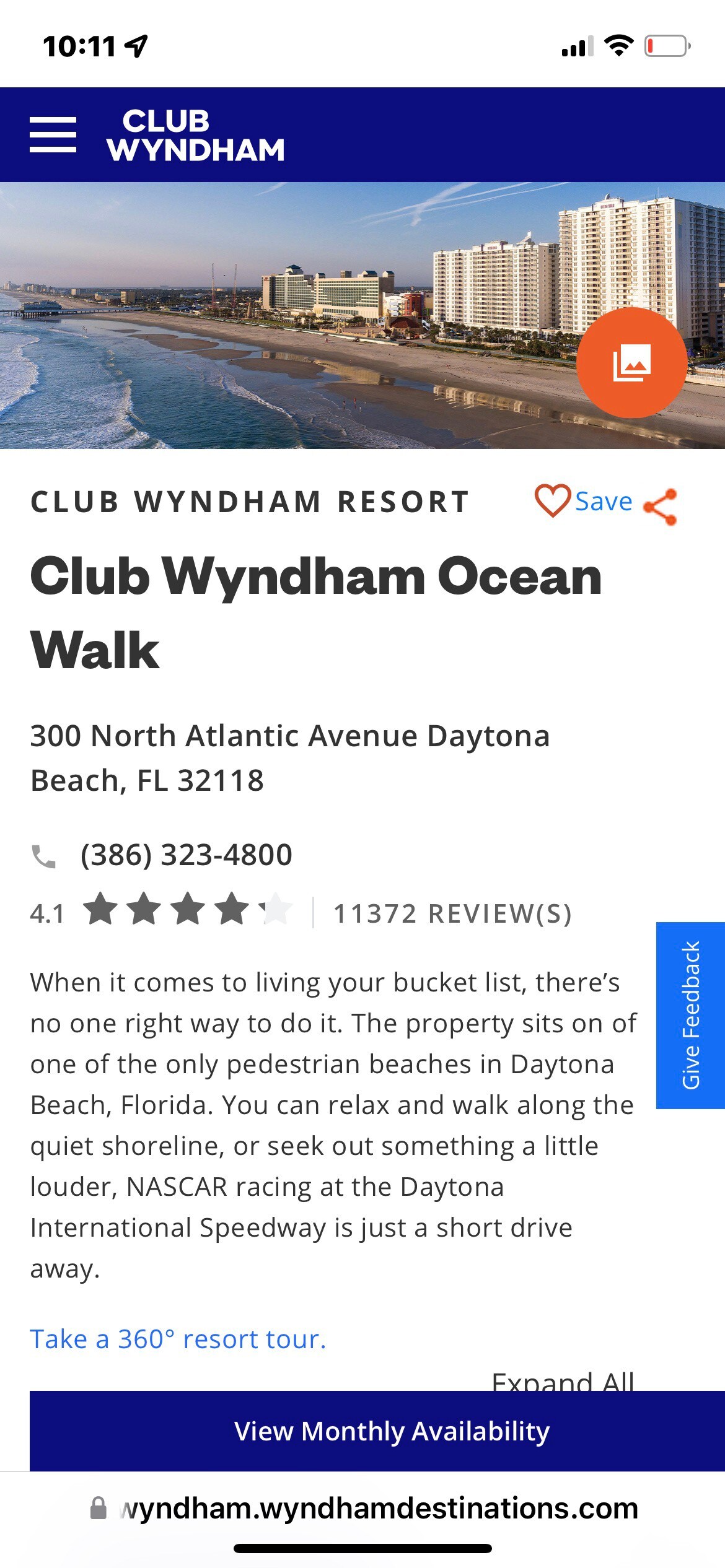 Wyndham Ocean Walk俱乐部双卧室豪华套房