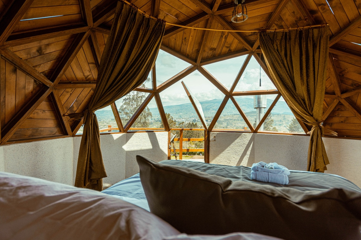 Luxury Camping! Dome with best views of Ambato