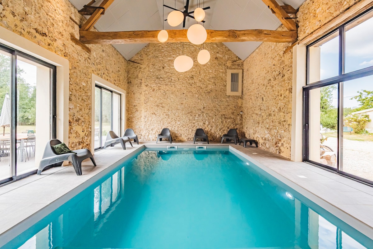 Villa Condry室内泳池Epernay Paris