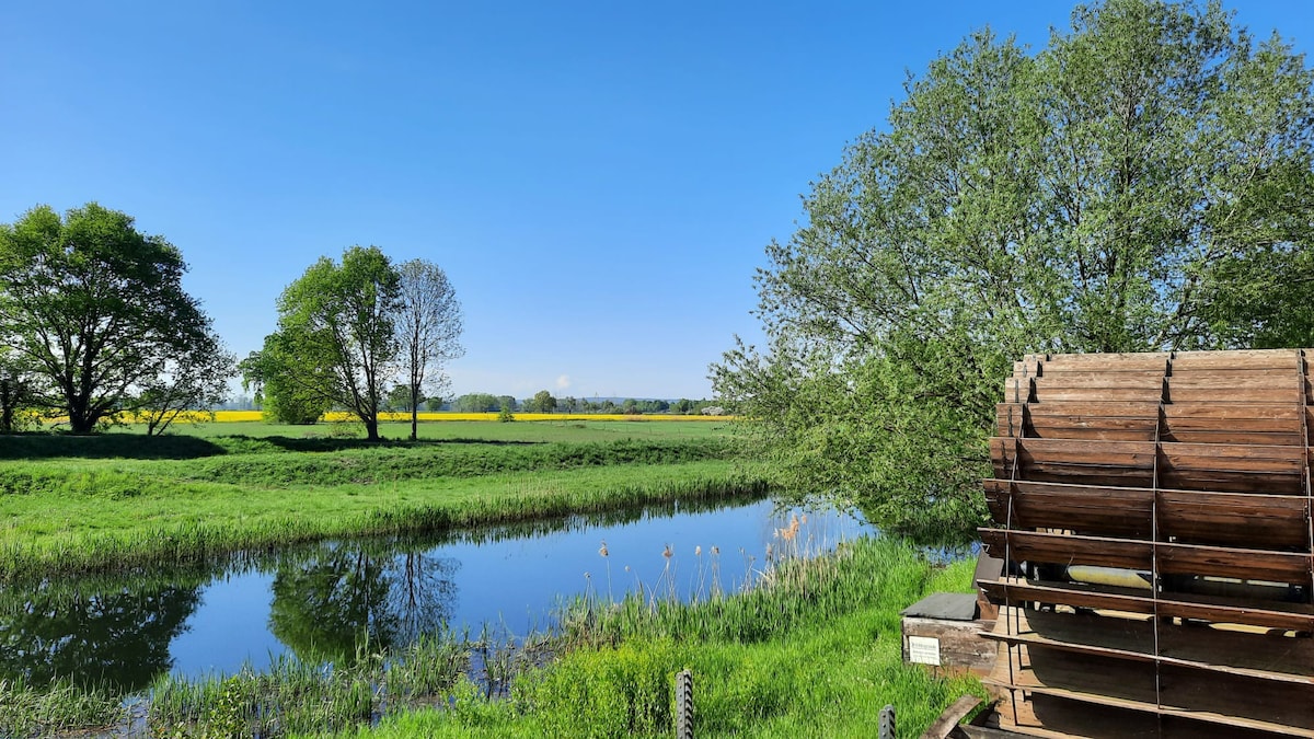 Historische Wassermühle für Individualisten