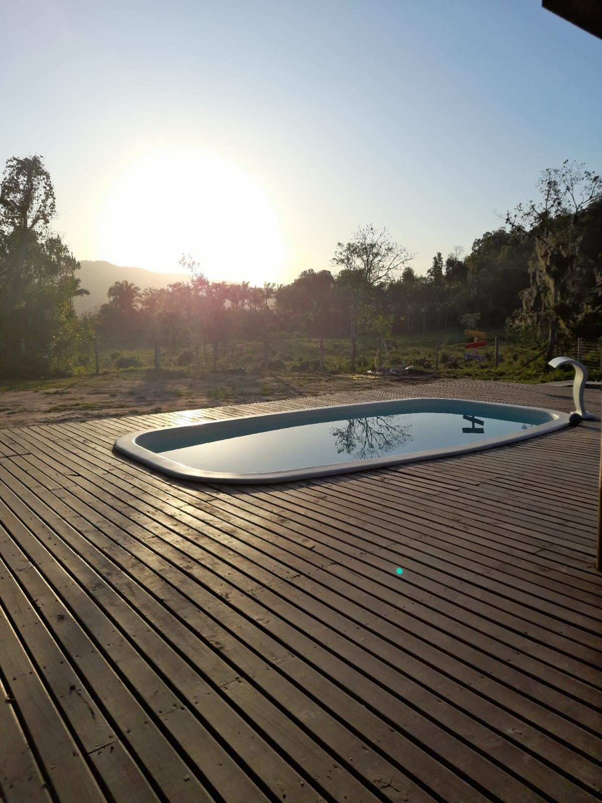 sitio para descanso em familia com piscina