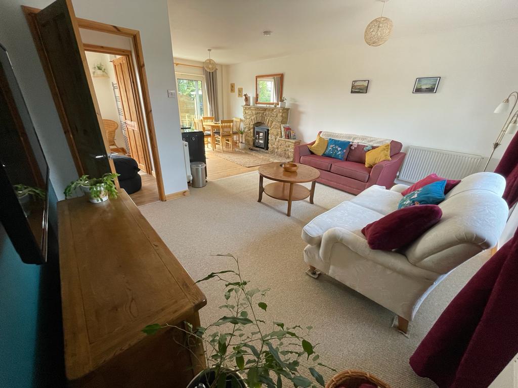 Bungalow suite with garden view & fields beyond