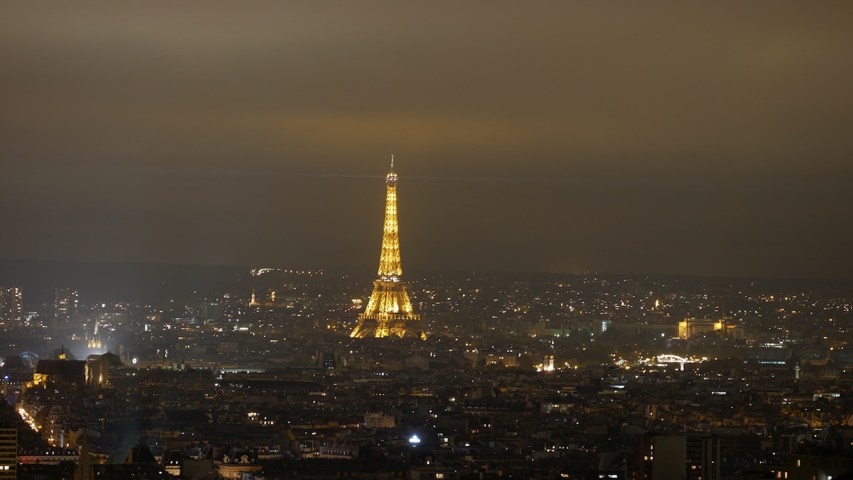 Splendid view of Paris - Eiffel Tower, Sacré-Coeur