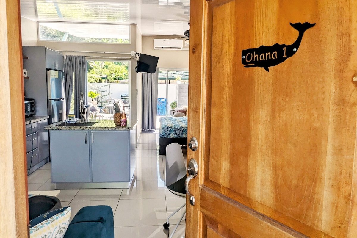 Ohana 1-Suite+Parking+Pool+BBQ+AC+WiFi+TV+Beach