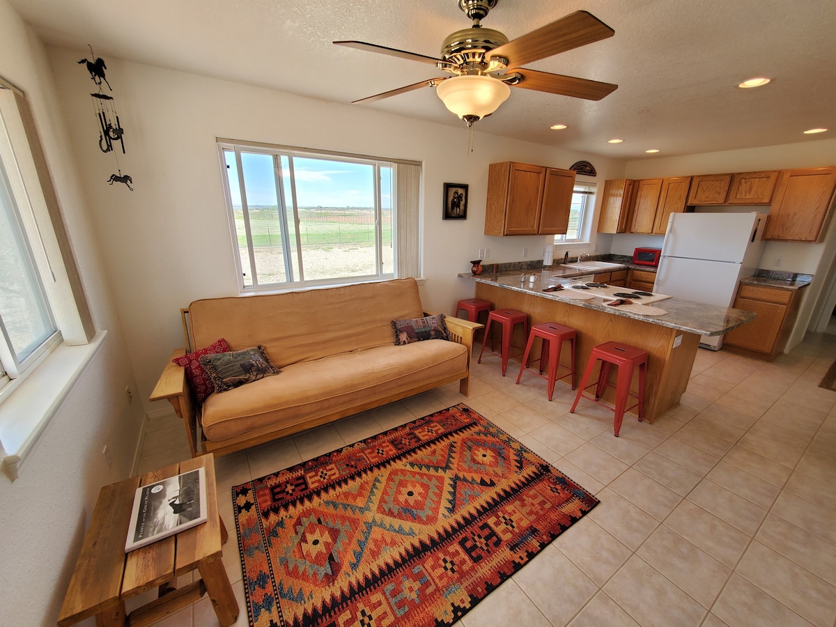 Quiet country bungalow on small horse and hay farm