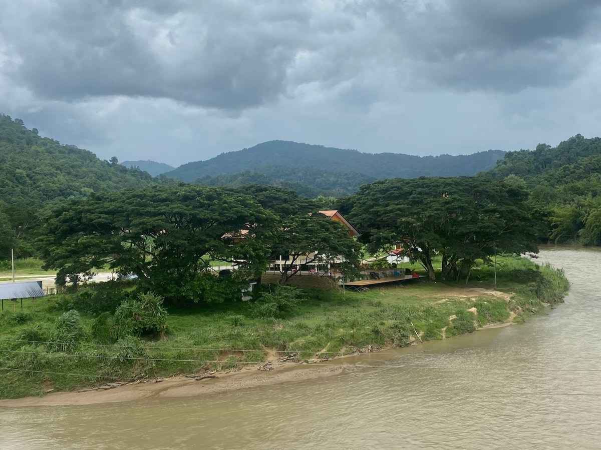 河滨客栈，带大自然和河流