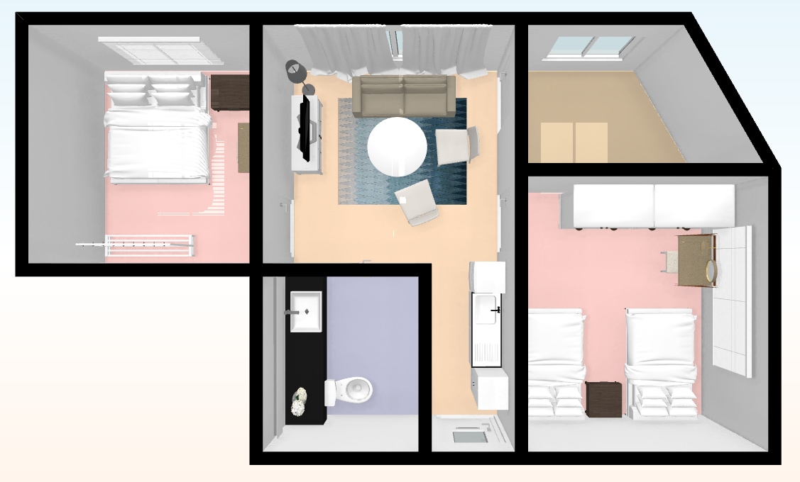K-Dream套房：靠近地铁和弘大# 401的全新2卧室