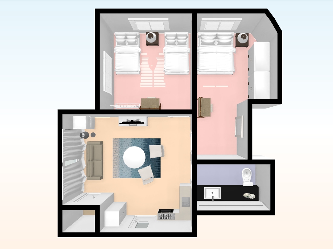 K-Dream套房：靠近地铁和弘大# 402的全新2卧室