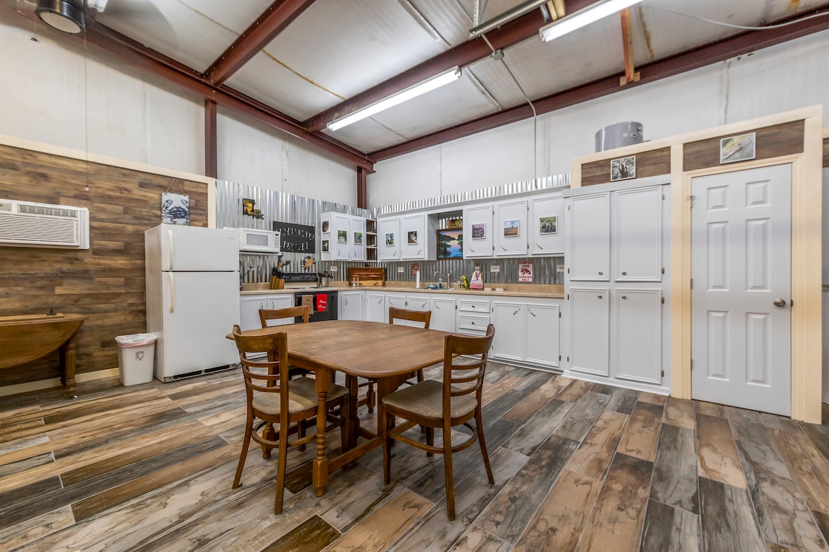 Cajun rustic industrial studio style