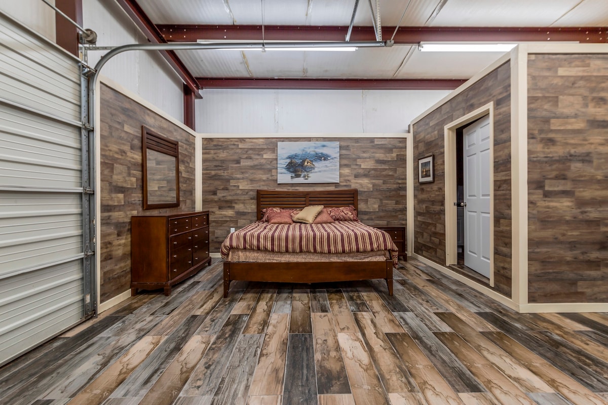 Cajun rustic industrial studio style