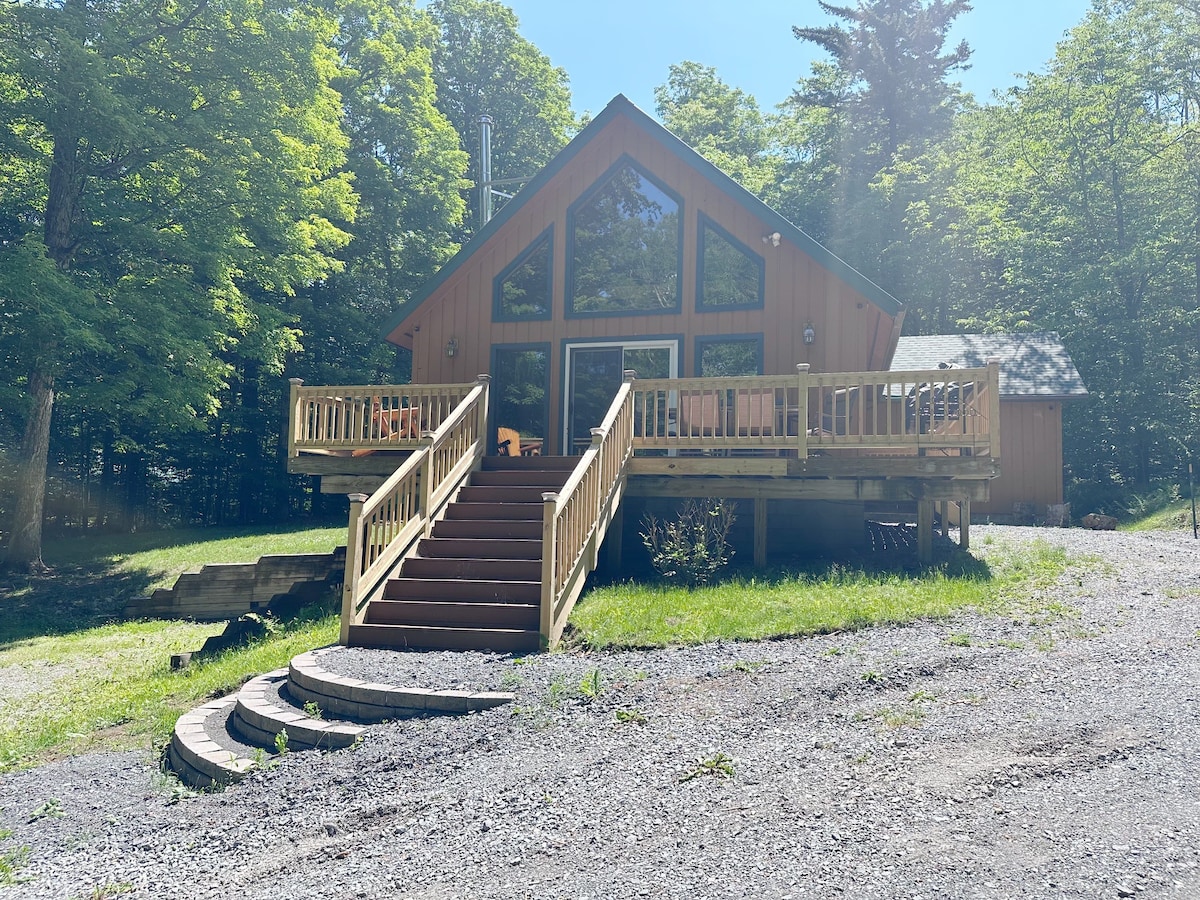 舒适的Adirondack山间小木屋-可住9人！