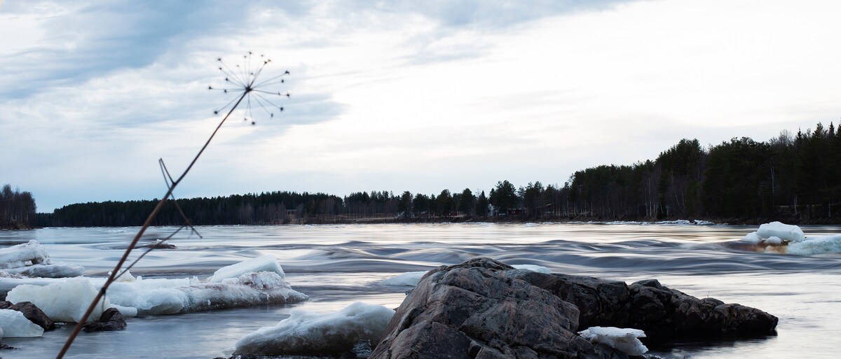 Lägenhet i Tornedalen Svenska Lappland vid älv