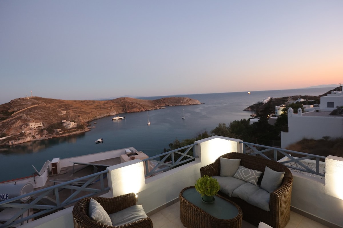 可欣赏迷人景色的度假屋-Vari Syros # 1