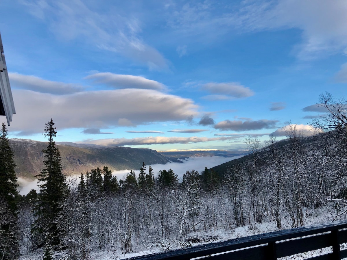 Fjellhytte ved foten av Hardangervidda