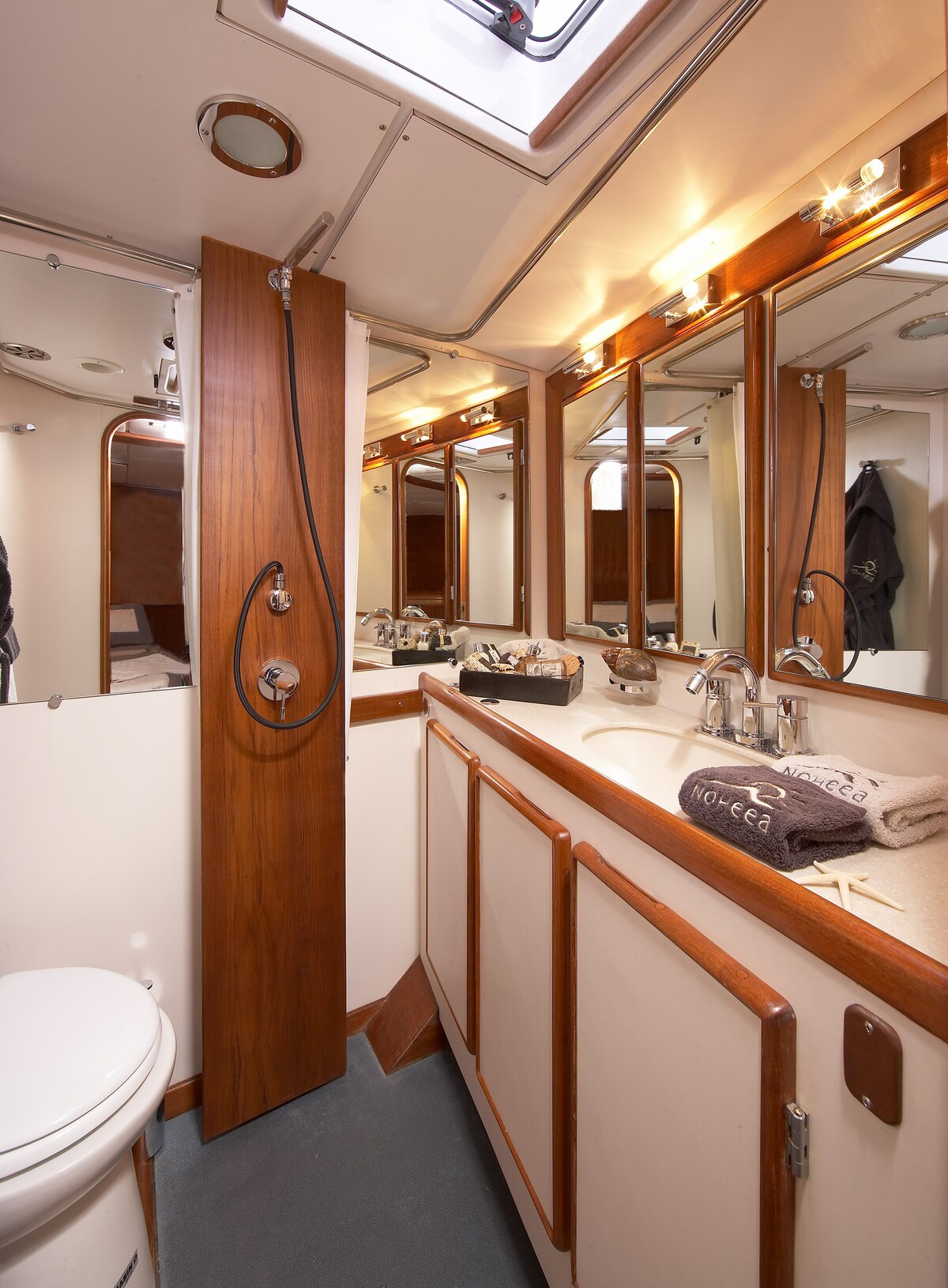 Private suite + full bath on 83ft yacht by the sea