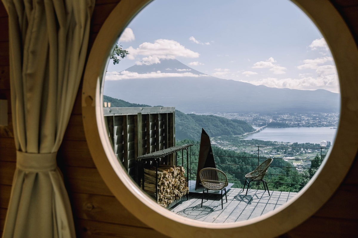 富士山と河口湖の絶景プライベートスペース。【NEL HOUSE】