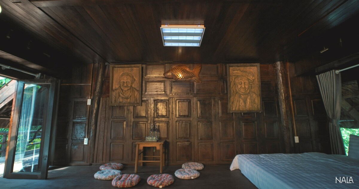 舒适的Muong Stilt House ， 3张床