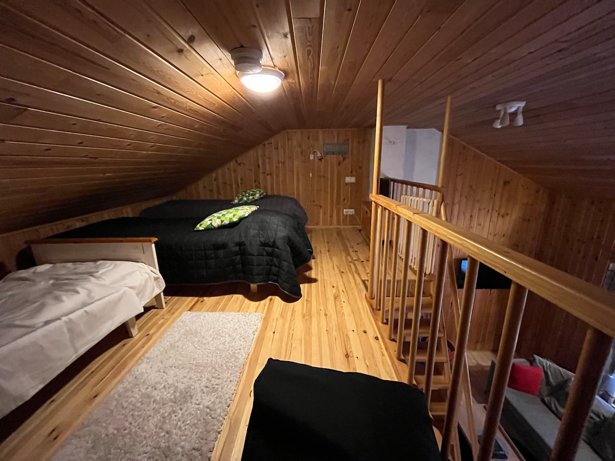 Doubleroom, loft and sauna