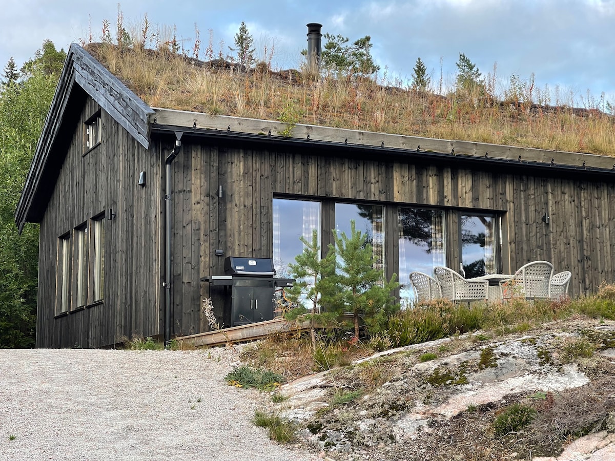 Flott hytte på Gautefall,Treungen med peis