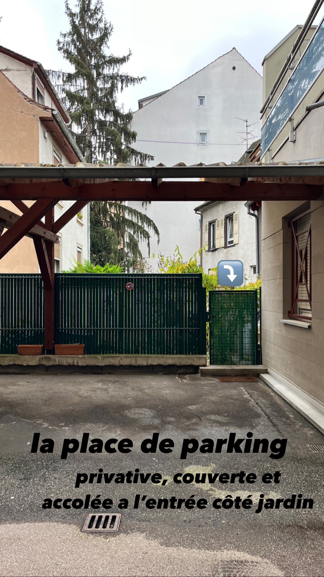 Logement privé avec parking