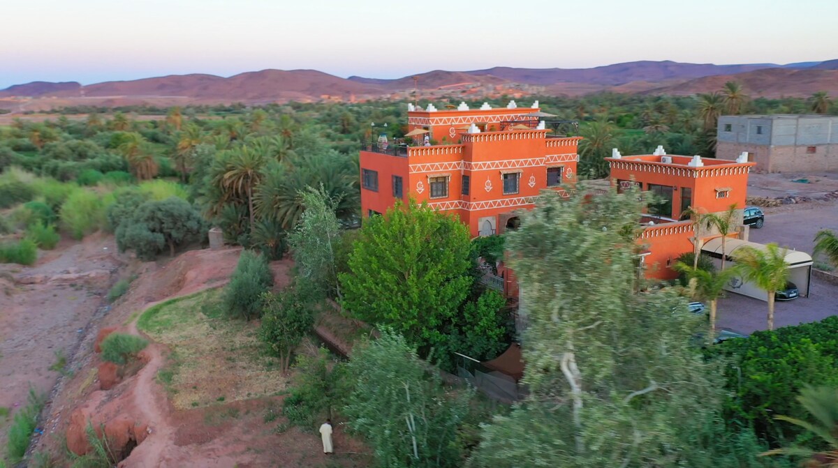 豪华家庭客房-棕榈景观- Riad Chay - YAN