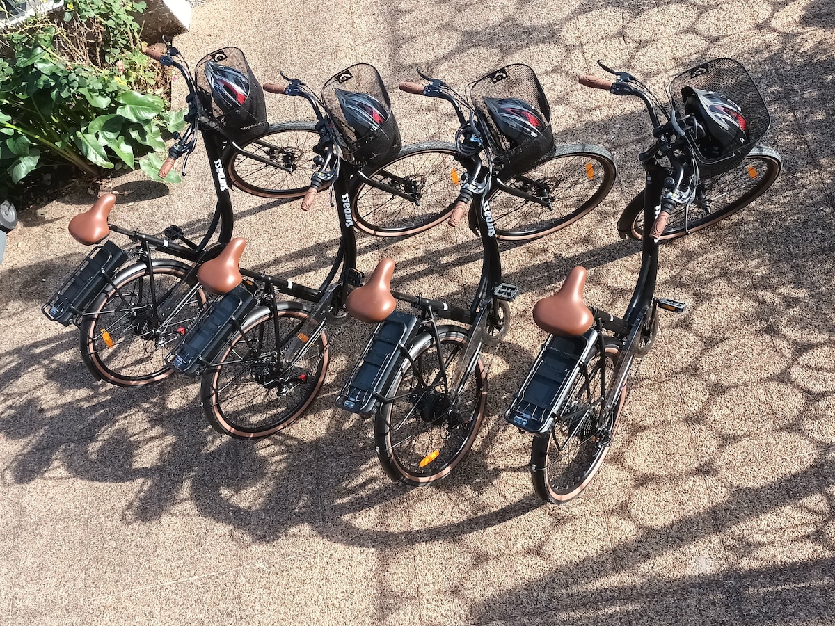 Agréable maison de ville avec vélos électriques