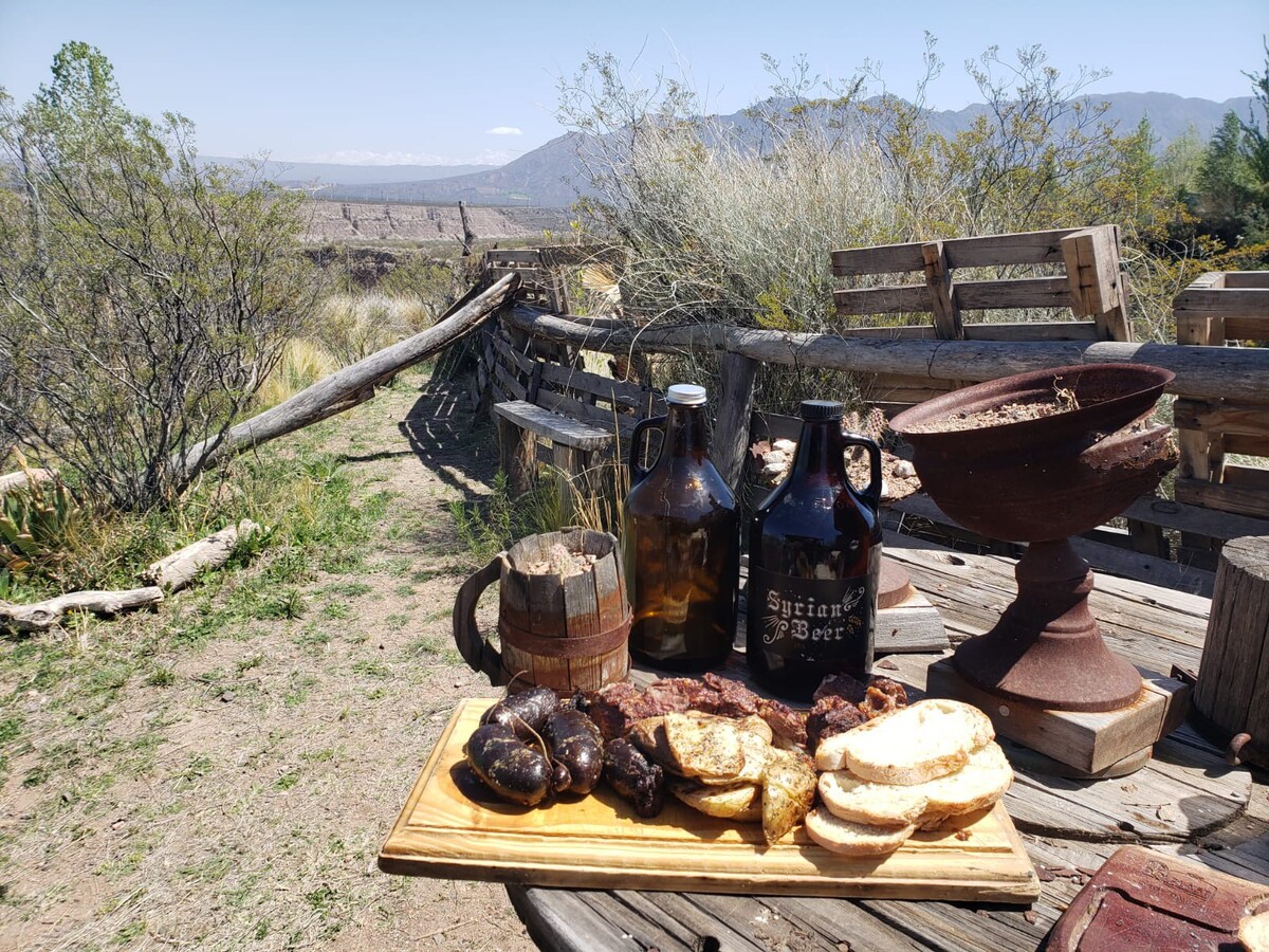 Cabaña junto al río y montaña para 5 Mendoza