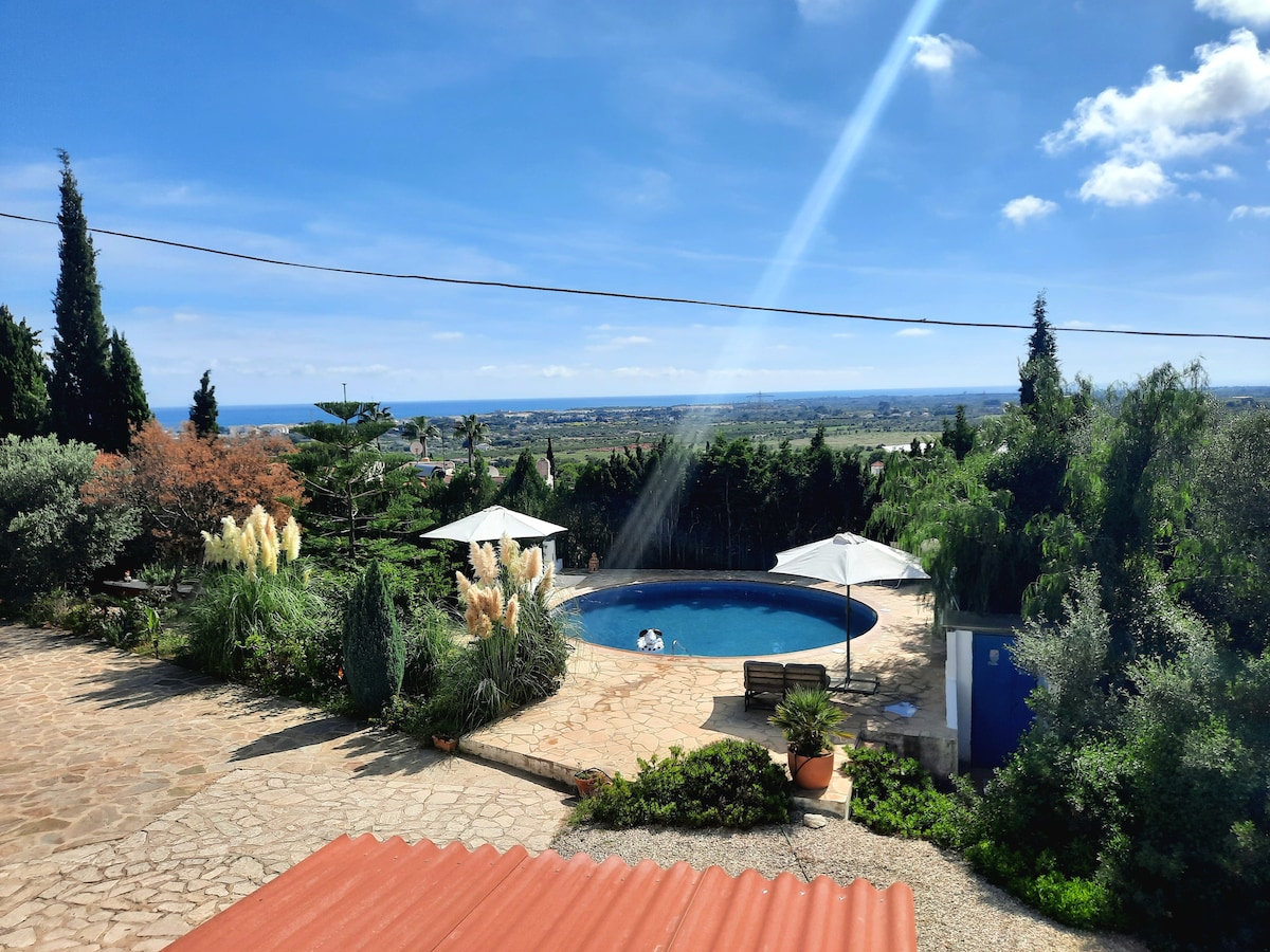 Finca in Spanien mit WIFI, privatem Pool+Meerblick