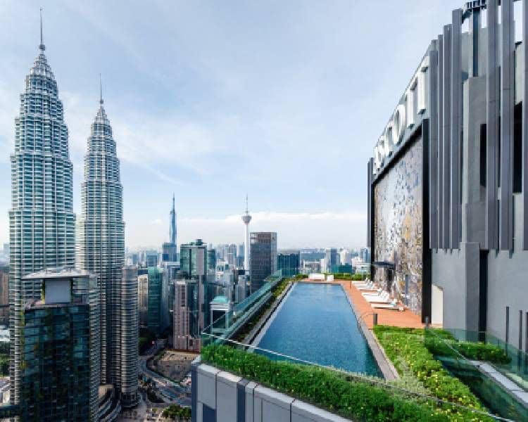 豪华风格公寓，距离吉隆坡城中城（ KLCC ） 3分钟路程，可欣赏国油景观