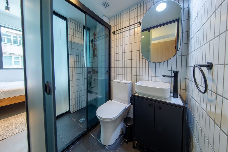 Tin Hau共用公寓的客房私人浴室