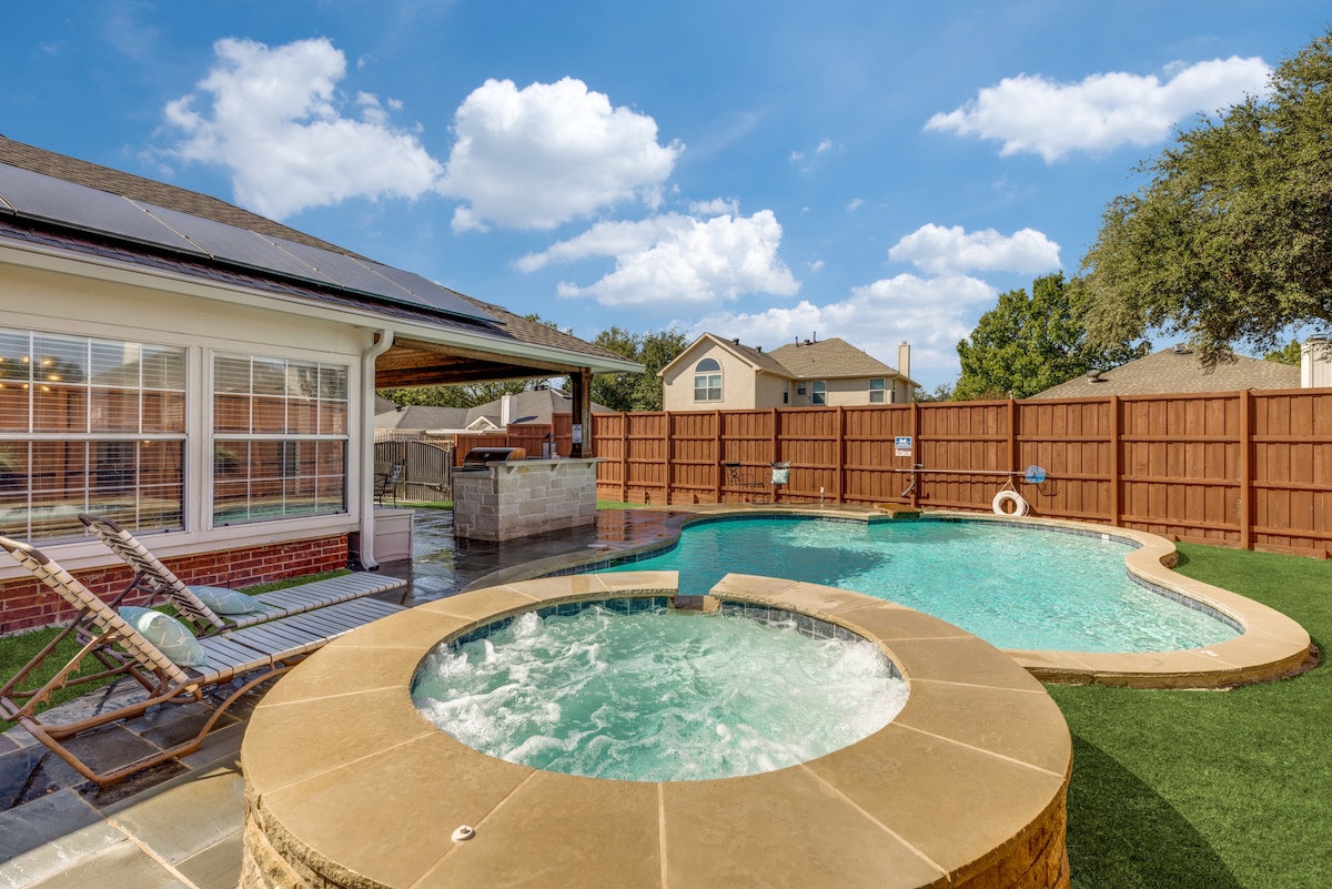 Relax in Style Hot Tub-Pool-Game Room